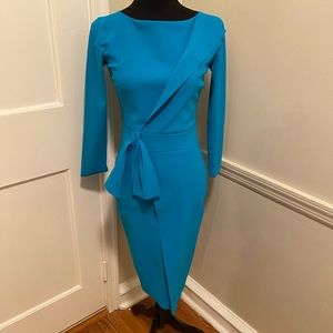 Chiara Boni teal blue dress, size 4